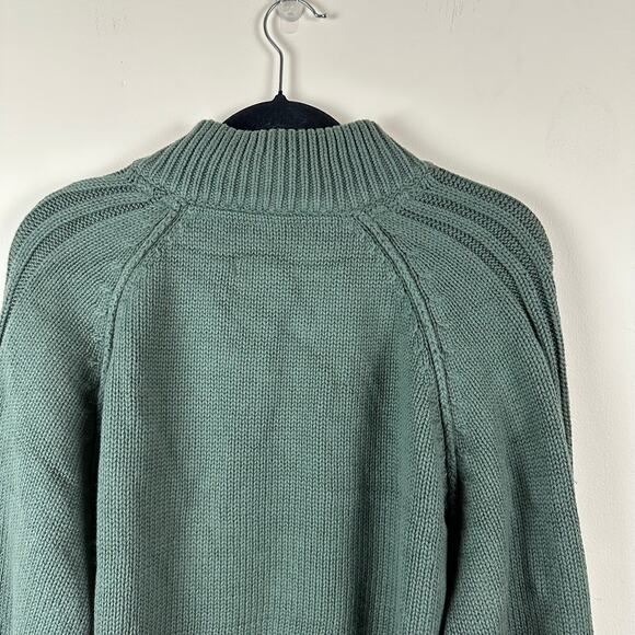 The Territory Ahead Cashmere Blend Henley Mock Neck Sweater Snap Reverse Mens XL - Picture 4 of 8